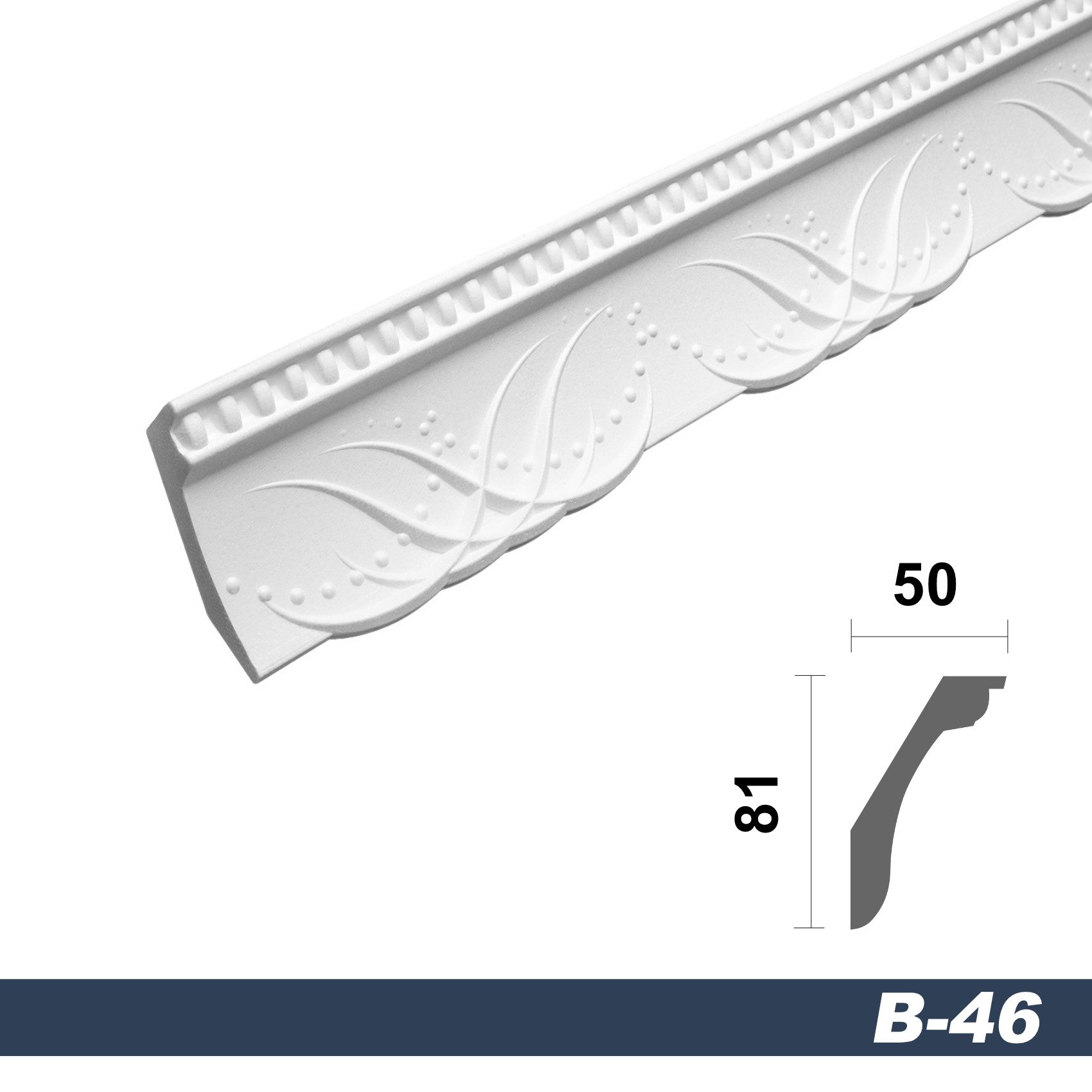 marbet design Stuckleiste B-46, 2 Meter, günstig online kaufen