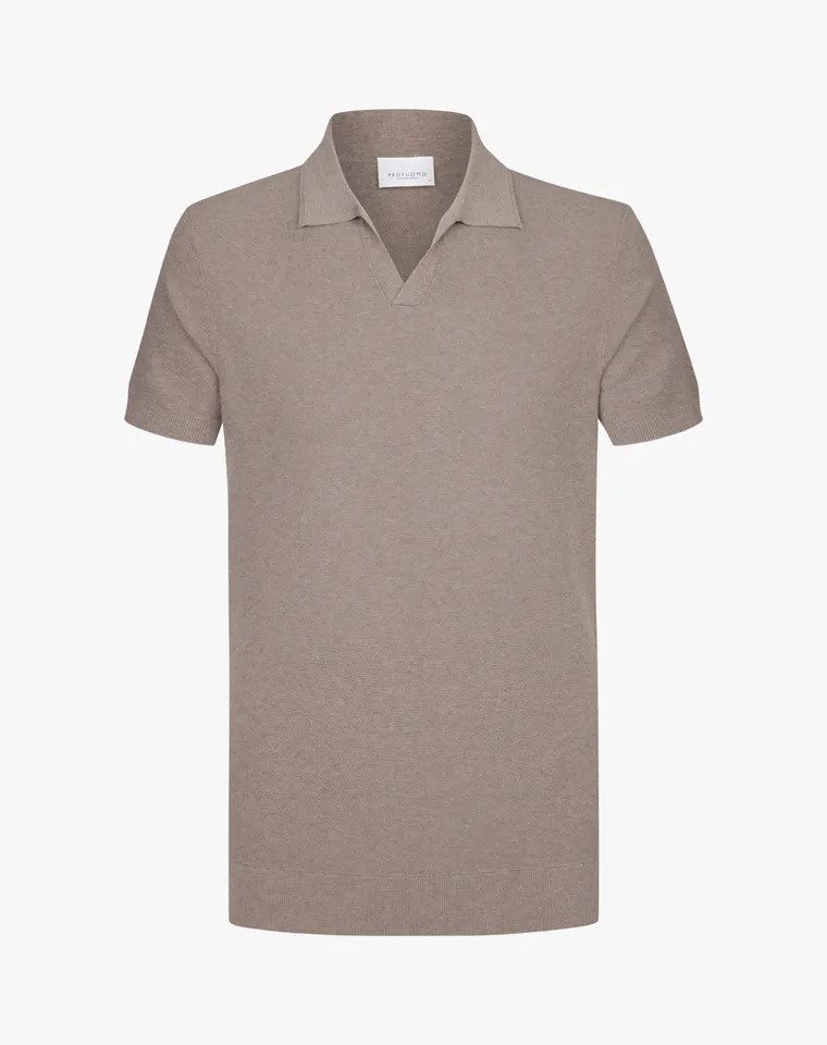 Profuomo Poloshirt POLO RIVA COLL SS M BROWN