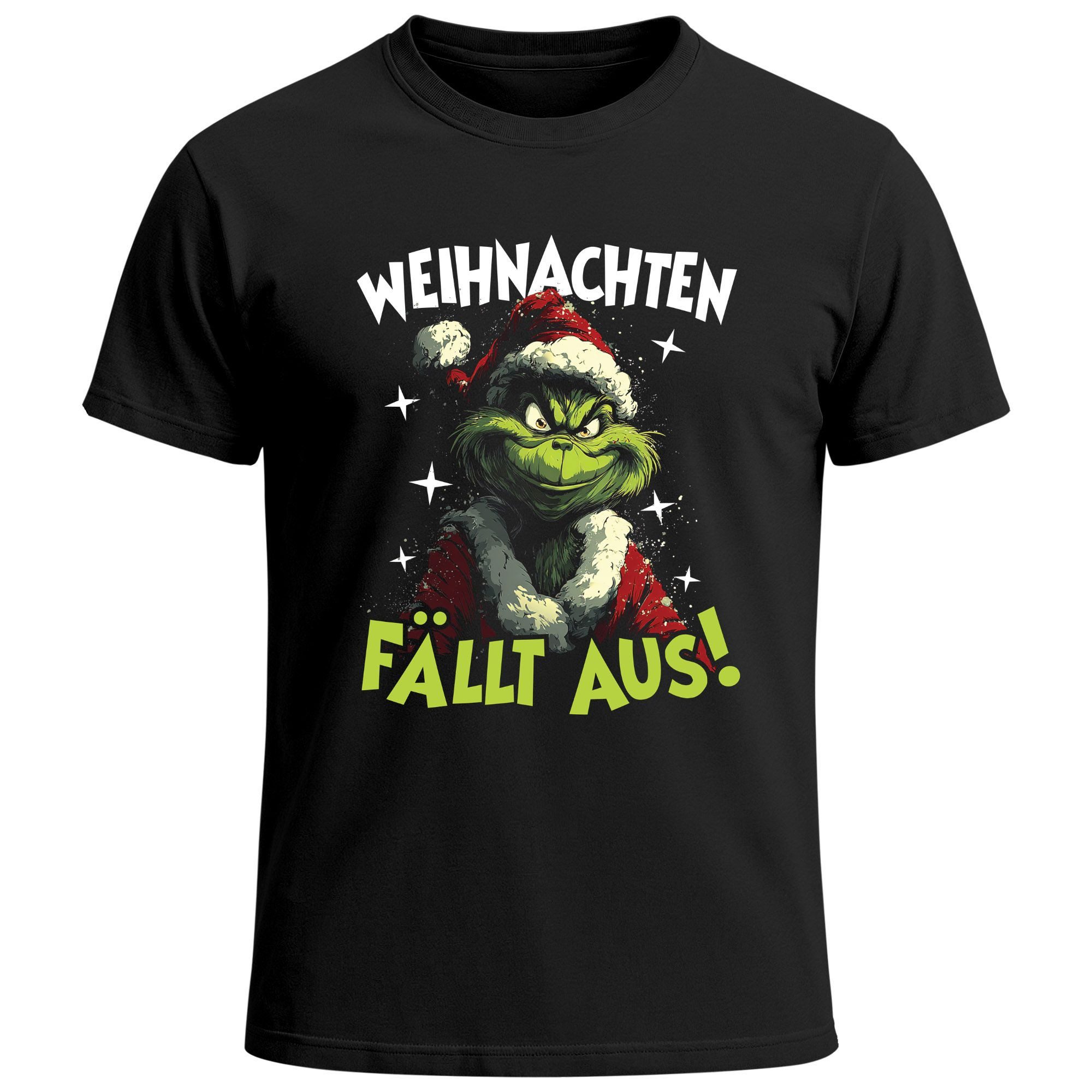 Print-Shirt Herren T-Shirt Weihnachten fällt aus Spruch lustig Anti XMAS Outfit
