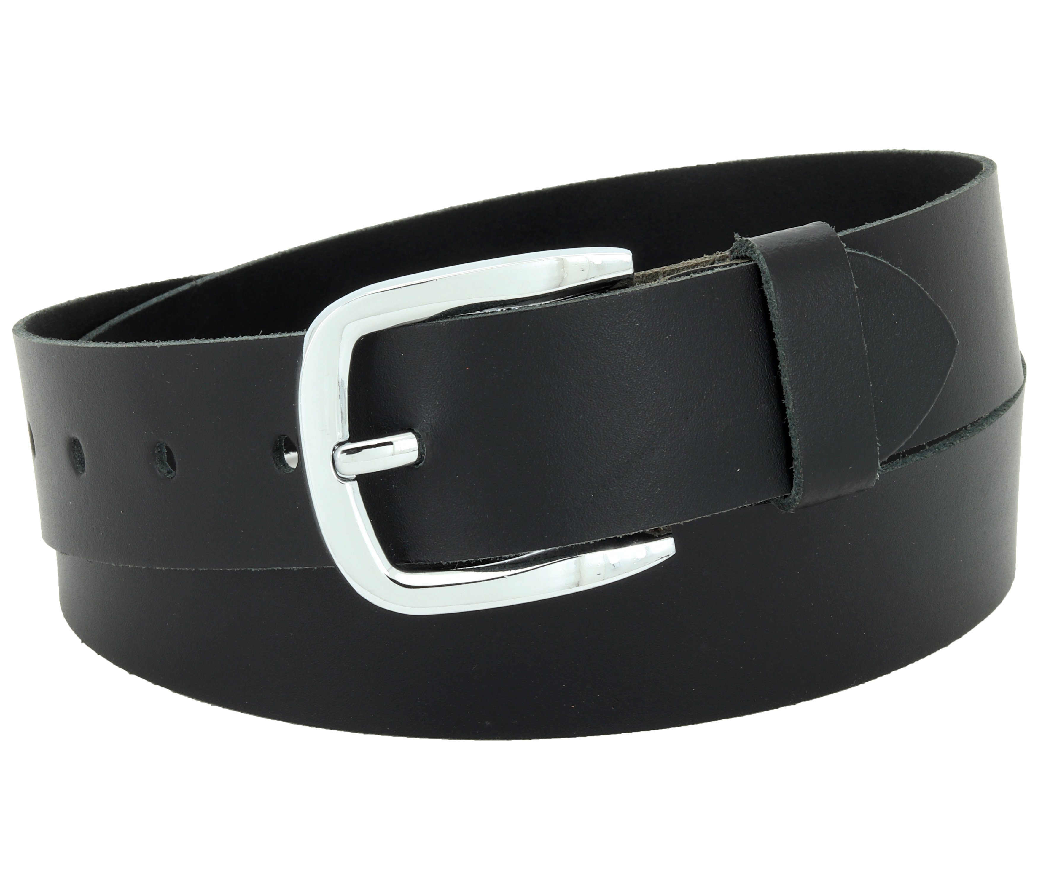 Ledergürtel OM516-SL-Schwarz