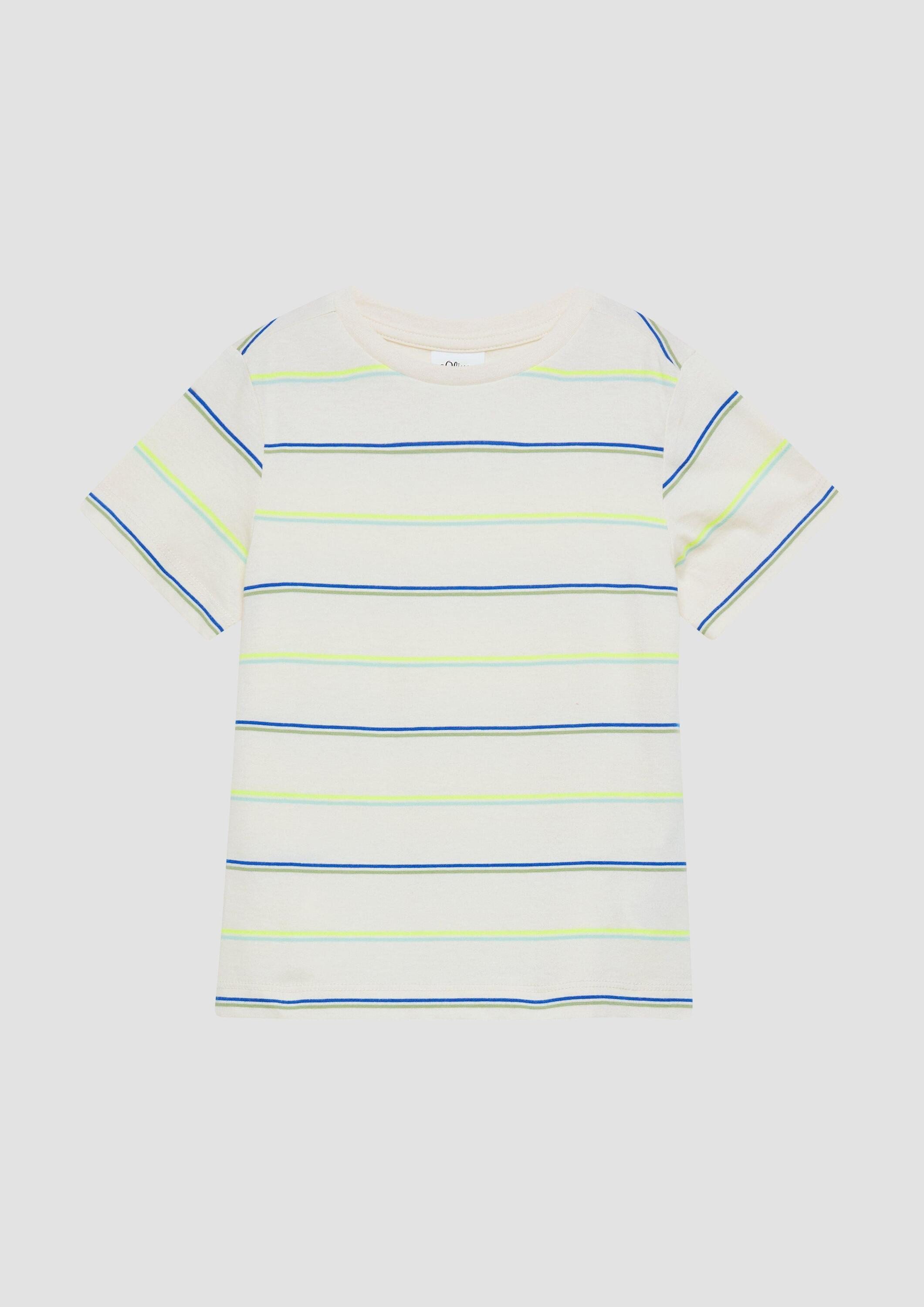 s.Oliver Kurzarmshirt T-Shirt Gestreiftes T-Shirt