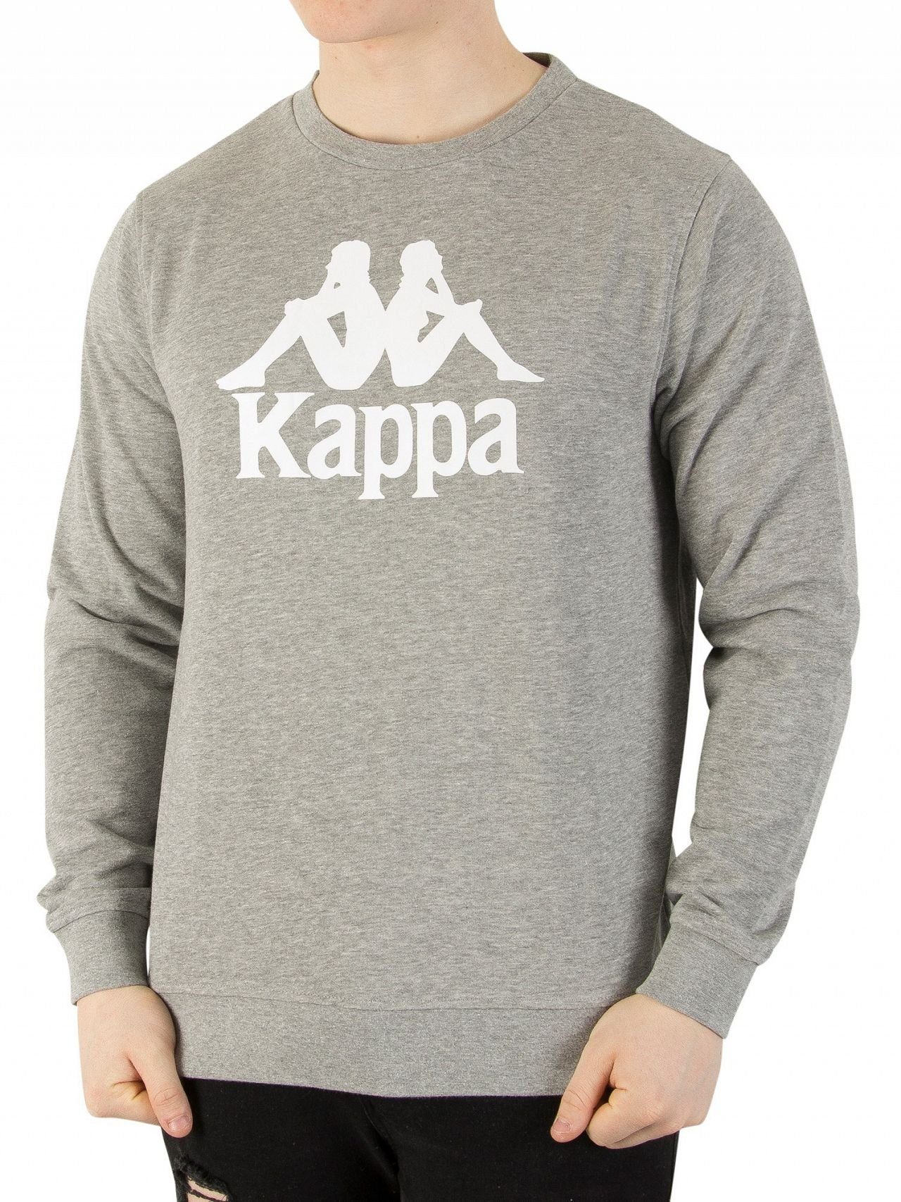 Kappa Langarmshirt Authentic Zemin Longsleeve, Grau mit Logo