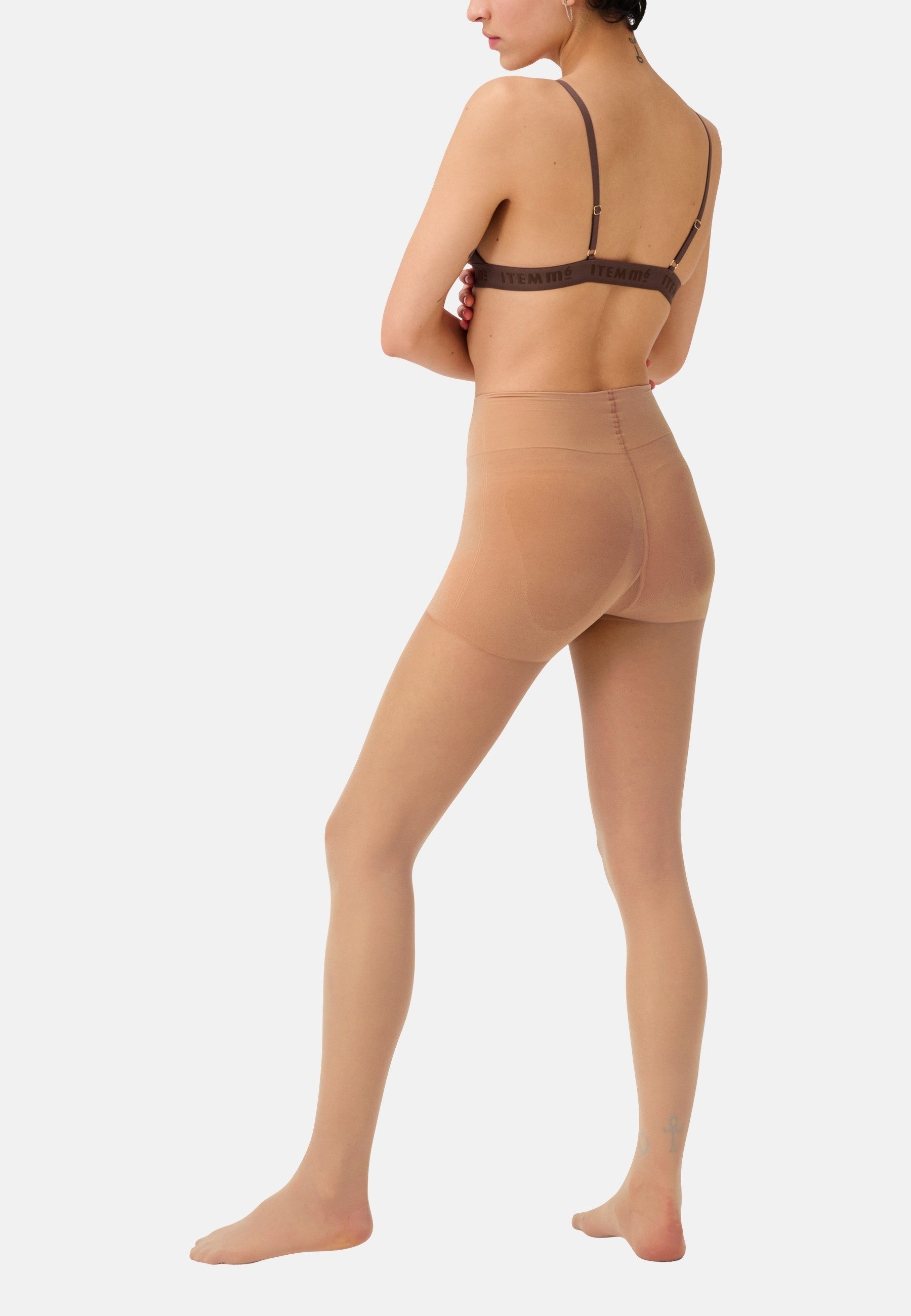 ITEM m6 Stützstrumpfhose Translucent 30 DEN Conscious 30 DEN Kompression, Make-up-Effekt, Control Top, recycelte Garne