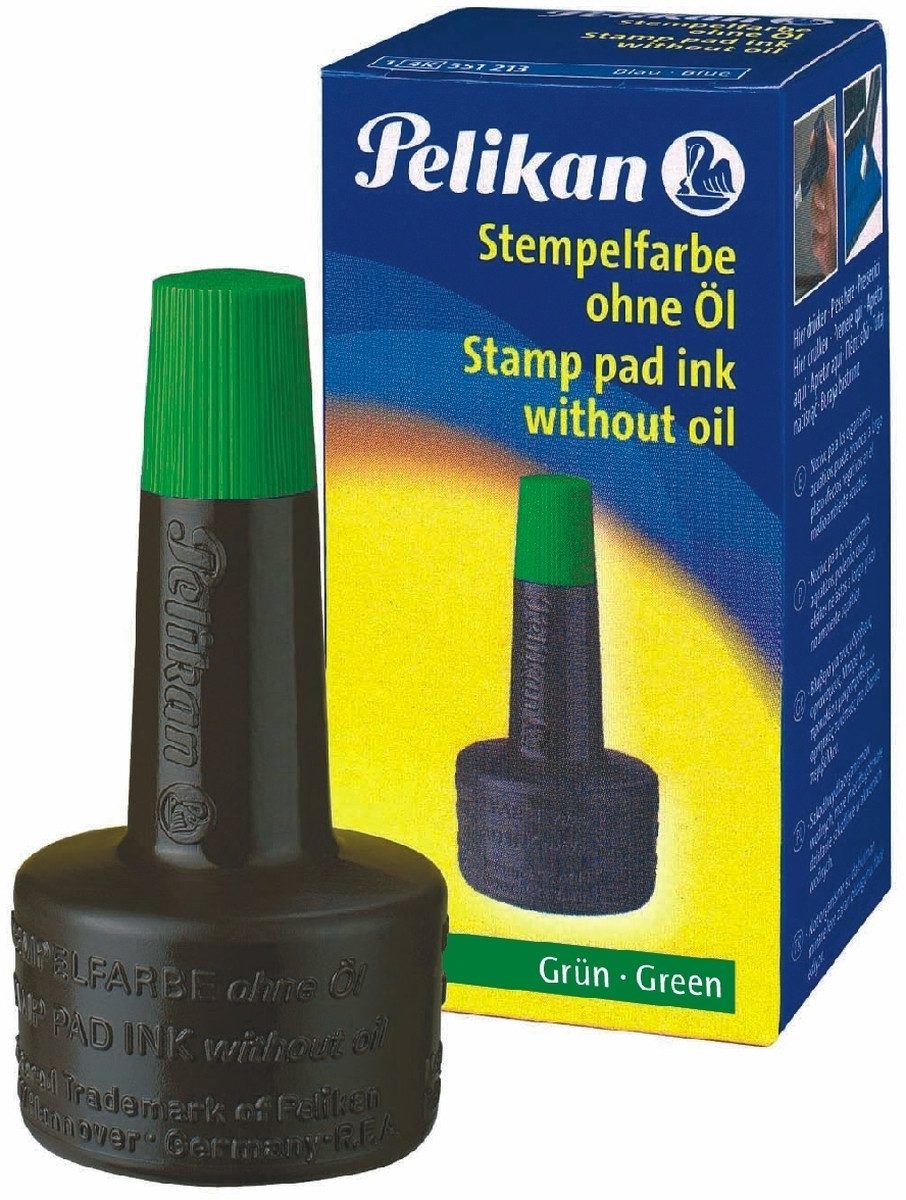 Stempel Stempelfarbe ohne Öl grün