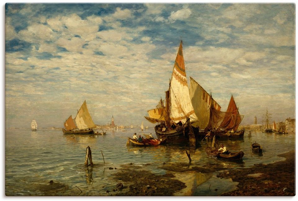 Artland Wandbild In der Lagune bei Venedig, Bilder von Booten & Schiffen (1  St), als Alubild, Leinwandbild, Wandaufkleber oder Poster in versch. Größen