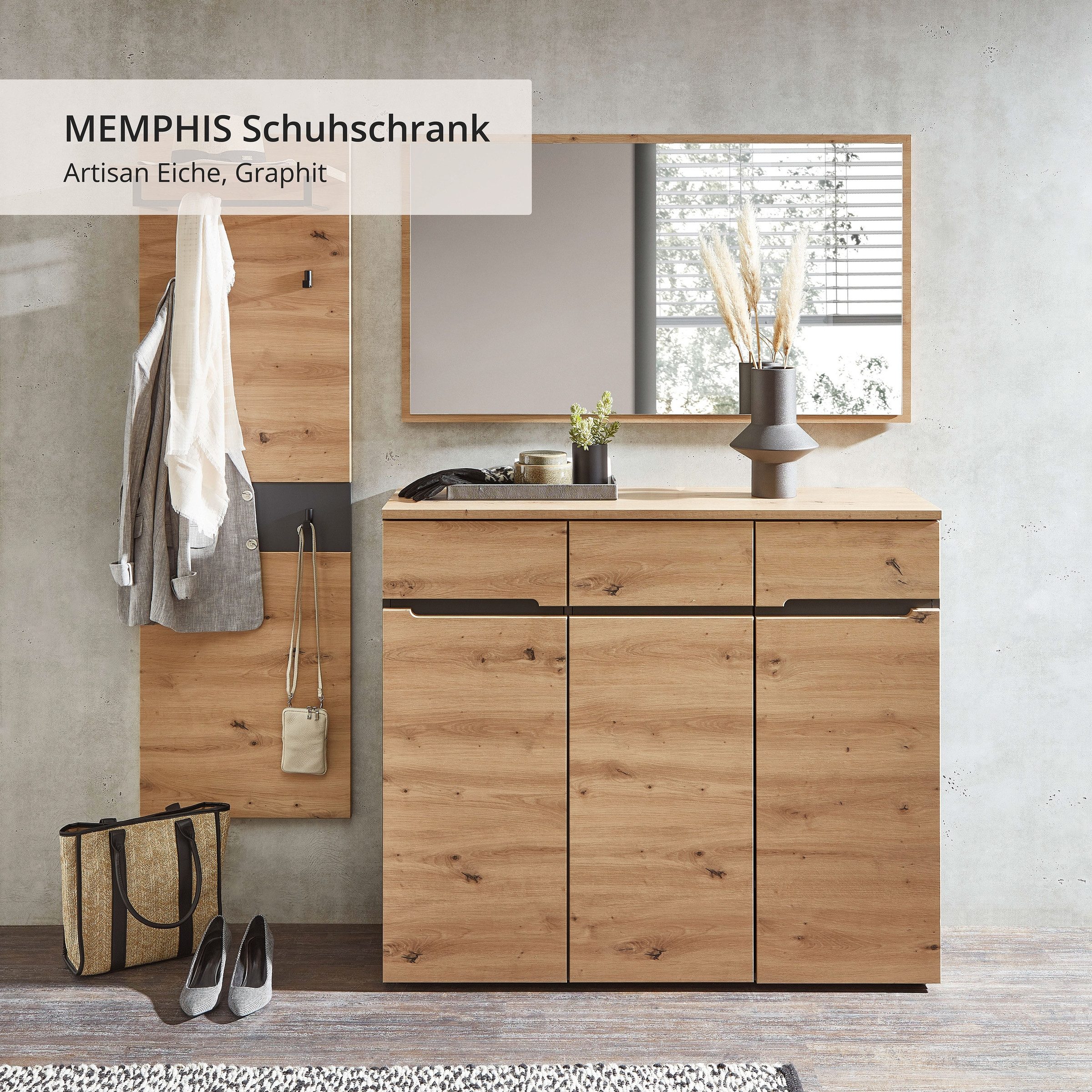 Innostyle Schuhschrank 120 x 107 x 38 cm (B/H/T)