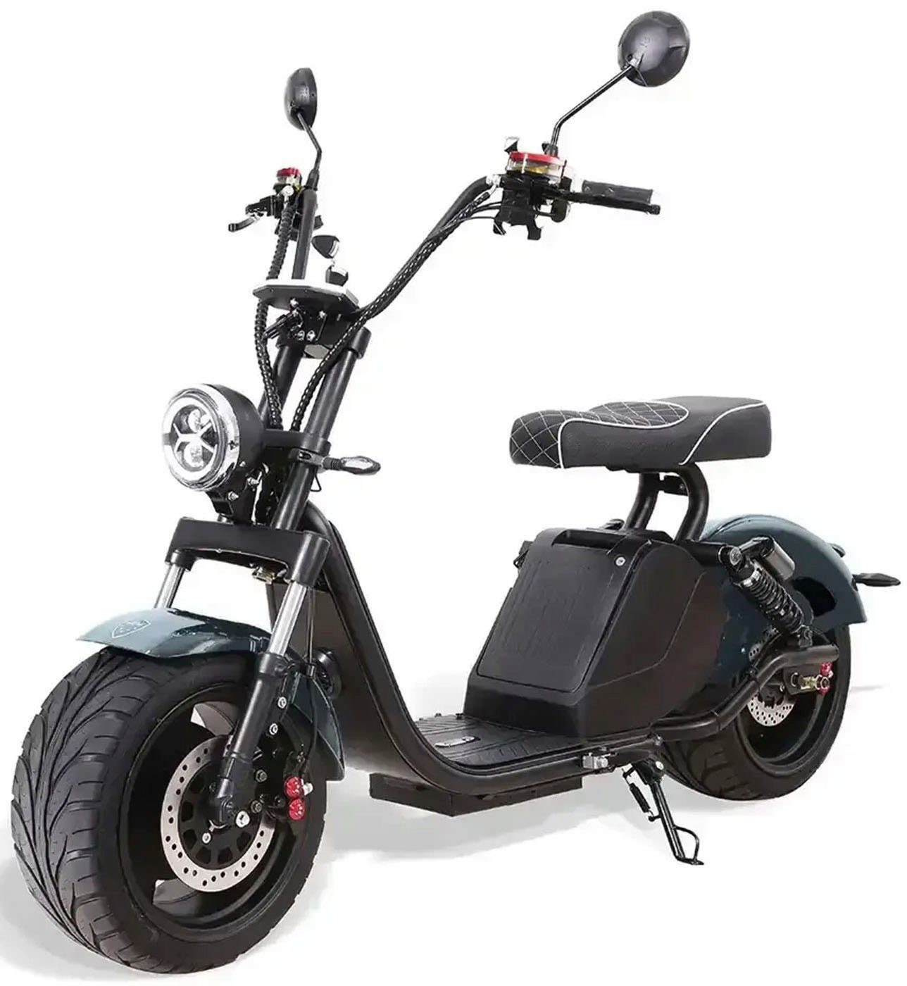 SXT Scooters PRO, glänzend S 45 grau Chopper km/h E-Motorroller