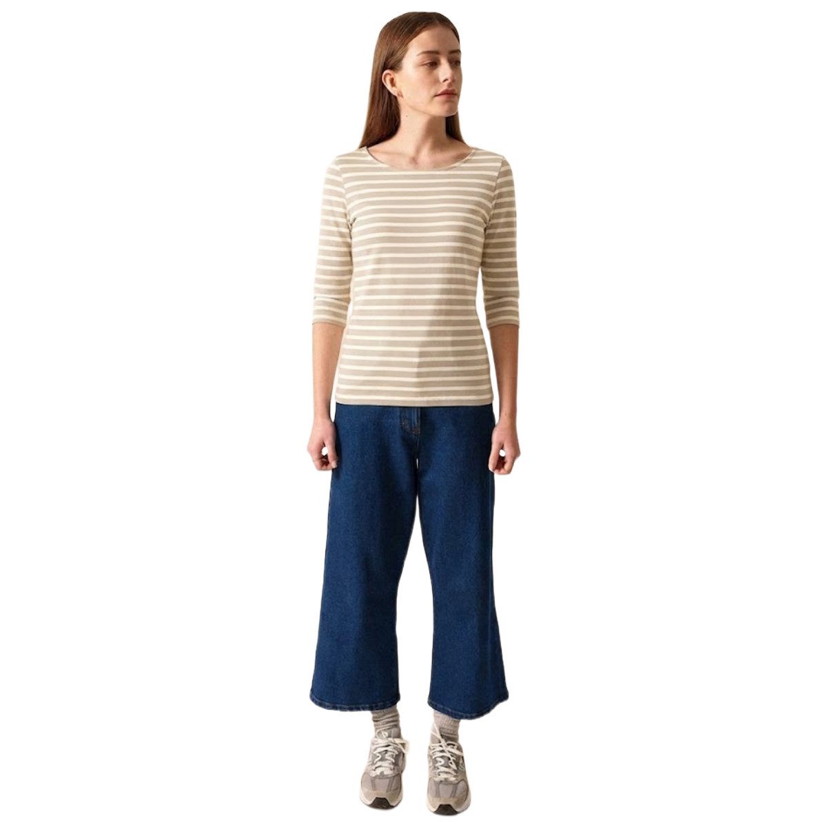 Saint James 3/4-Arm-Shirt 5498 Damen Shirt 3/4 Arm Garde Cote III R mit Streifen