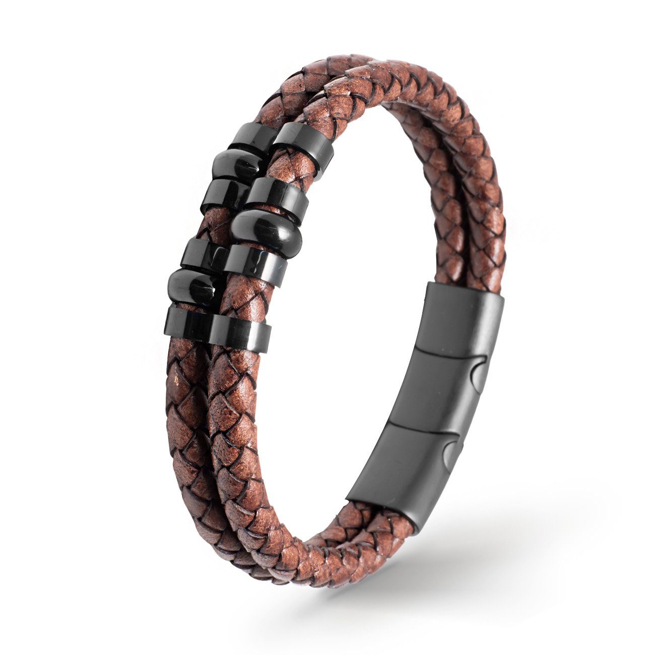 UNIQAL.de Lederarmband Lederarmband Herren "MIRACLE" geflochten günstig online kaufen