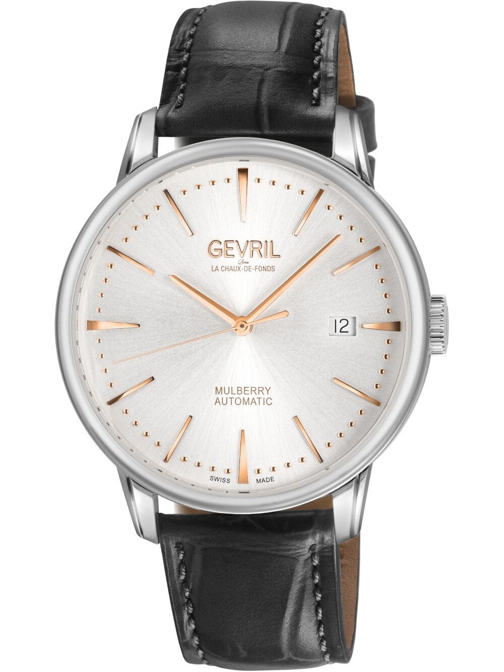 Gevril Automatikuhr Gevril 9621 Herrenuhr Mulberry Automatik 42mm 5ATM Gevril 9621 Herrenuhr Mulberry Automatik 42mm 5ATM
