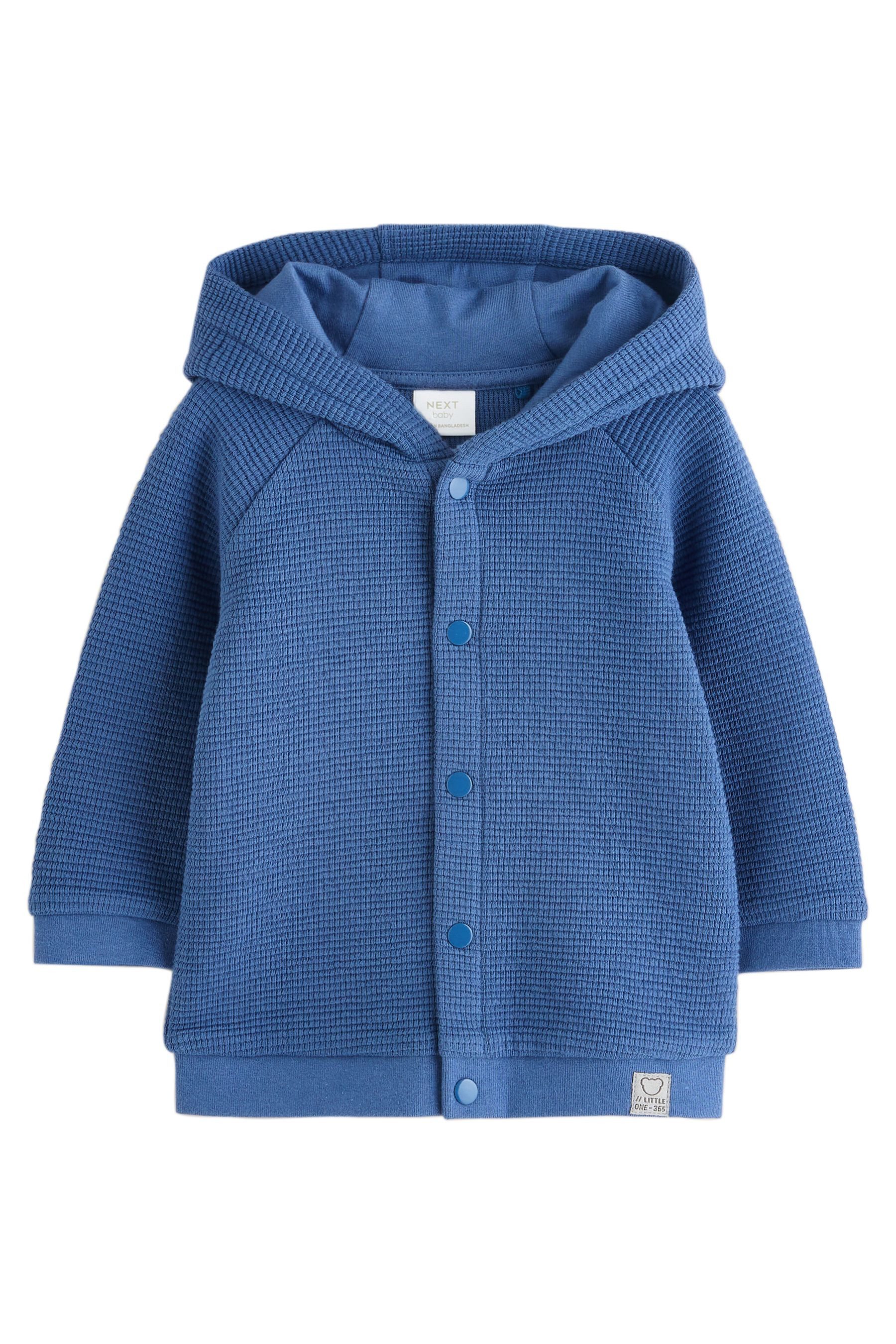 Next Strickjacke Leichte, strukturierte Jersey-Babyjacke (1-tlg)