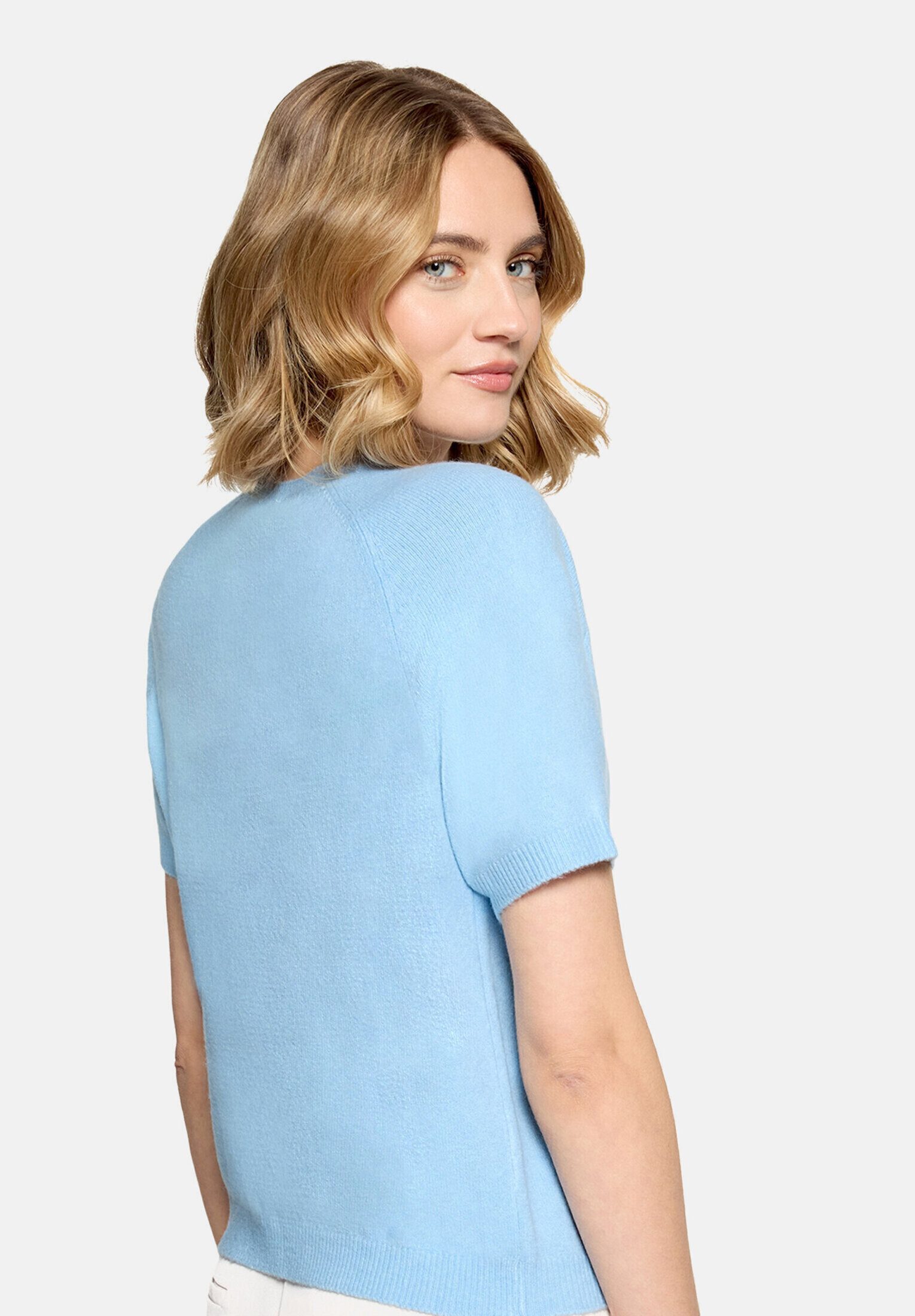 Vera Mont Kurzarmshirt Damen mit Rundhalsausschnitt (1-tlg)