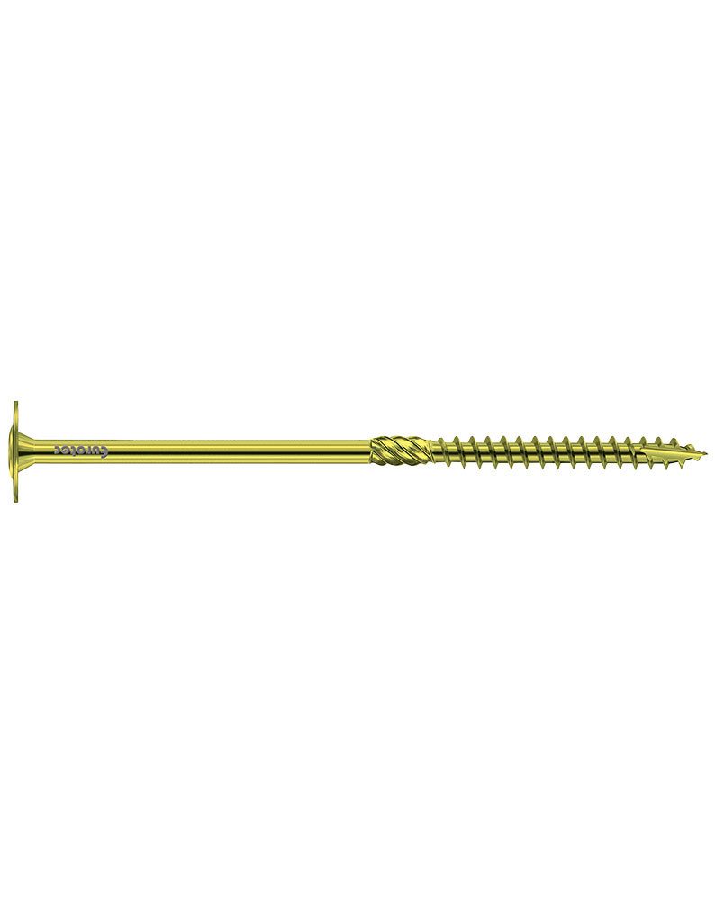 Eurotec Holzbauschraube Paneltwistec, Stahl gelb verzinkt, Tellerkopf TX40, Teilgewinde, (50 St)