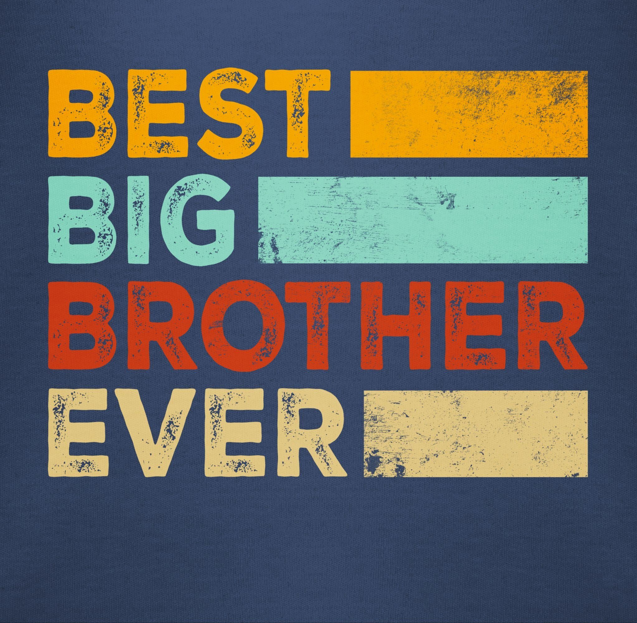 Best Navy Big großer Geschenk Großer Bruder Zeiten aller Shirtracer 2 Brother Bruder Shirtbody Bester Ever Blau