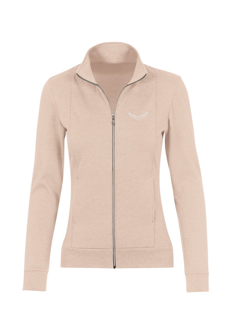 Trigema Sweatjacke TRIGEMA Jacke veredelt mit günstig online kaufen
