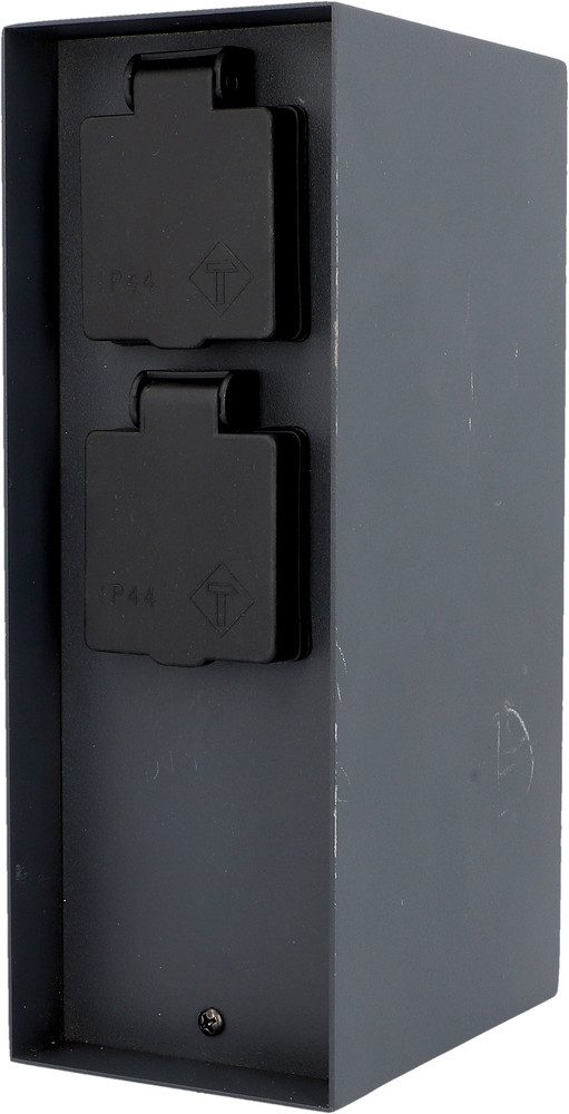 UNITEC Gartensteckdose Unitec Gartensäule mit 2 Schutzkontakt-Steckdosen
