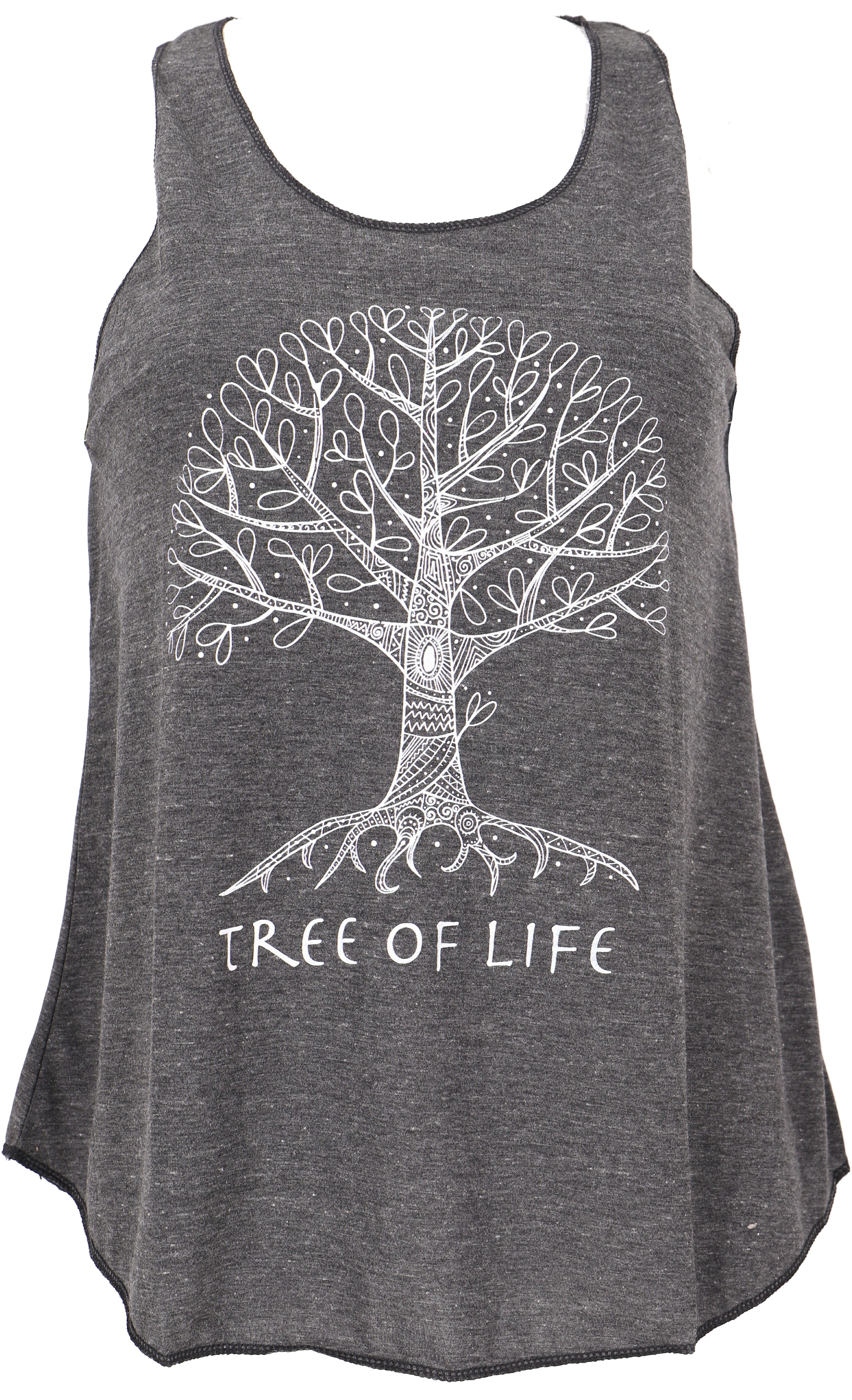 Guru-Shop T-Shirt Tanktop mit Ethnodruck, Tree günstig online kaufen