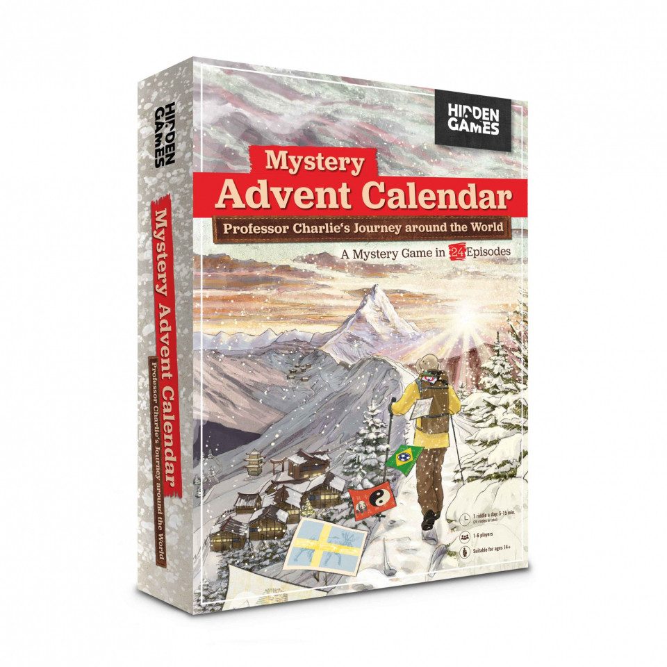Hidden Games Spiel, Mystery Adventskalender - Professor Charlies Journey around the World - englisch