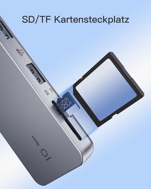 Inateck Laptop-Dockingstation 7 in 1 USB C Hub, 4 K HDMI, USB 3.2 Gen 2