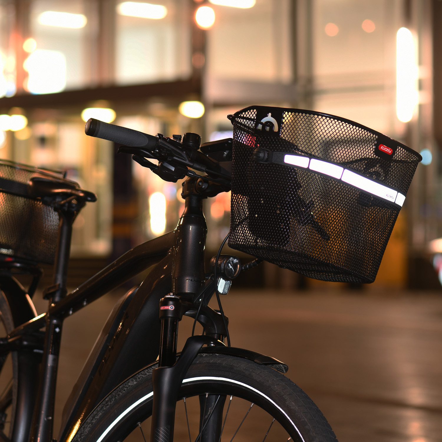 KlickFix Fahrradkorb KLICKfix Uni Lenkerkorb anthrazit 16 l