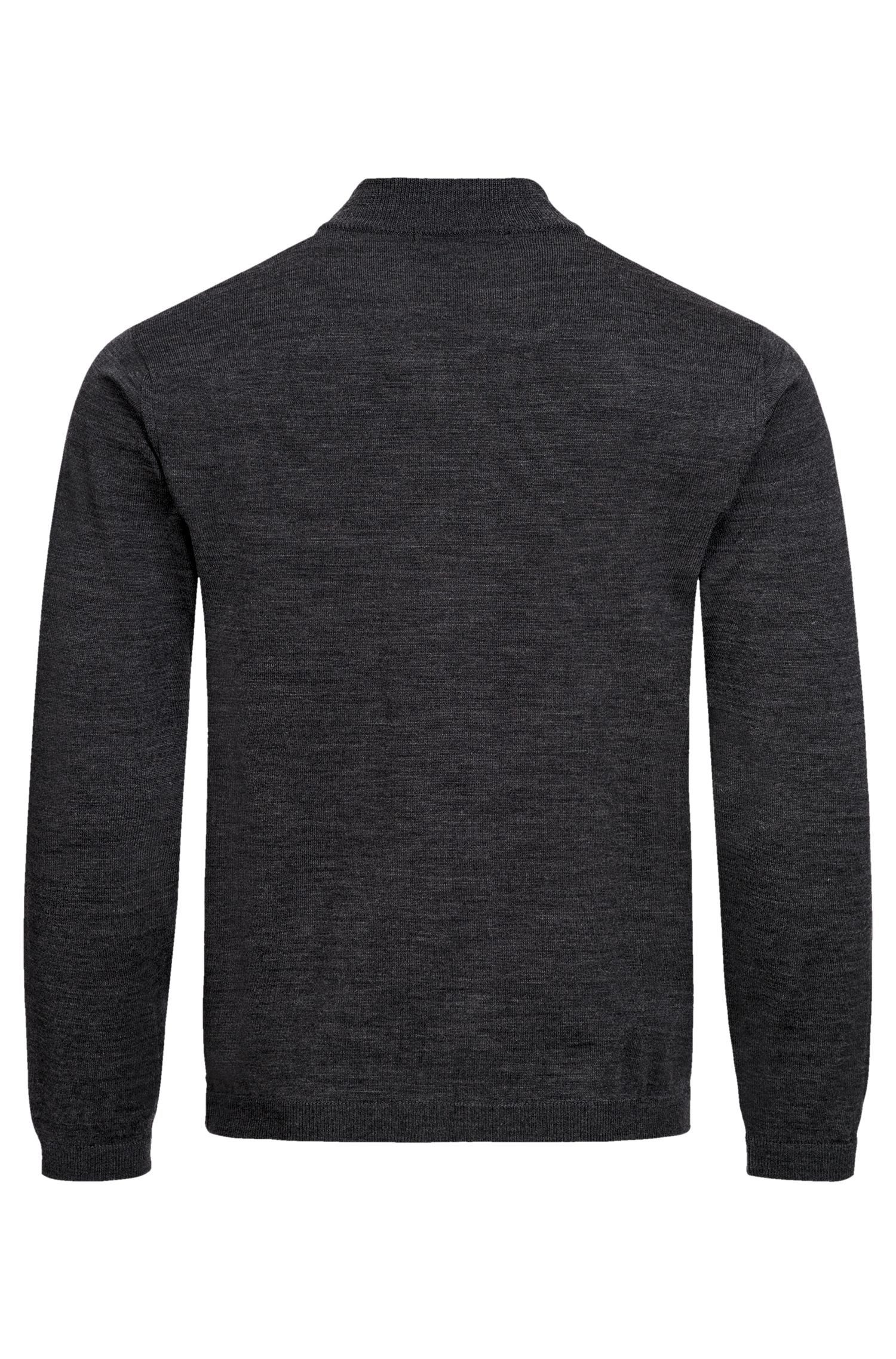 GREIFF Strickjacke Greiff STRICK Herren Strickjacke Reißverschluss Regular Anthrazit