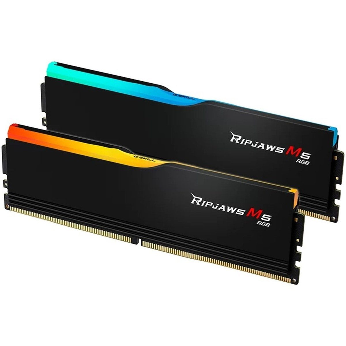 G.Skill RAM Ripjaws M5 RGB Intel 64GB DDR5-6400 RAM CL32 PC-Arbeitsspeicher (RGB Beleuchtung, hohe Geschwindigkeit 6400MHz)