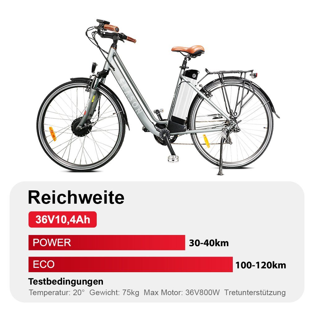 YOSE POWER E bike Akku 36V(37V) 10,4Ah 385Wh Ersatzakku ZL1010-F E-Bike Akku (36 V) – Bild 5 von 5