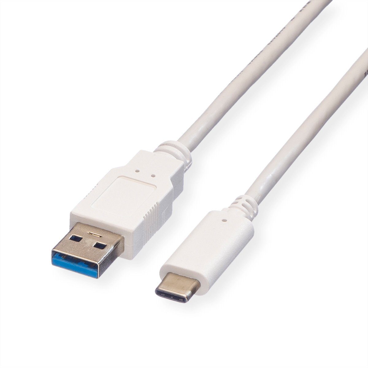 VALUE USB 3.2 Gen 1 Kabel, A-C, ST/ST USB-Kabel, USB 3 Typ A Männlich (Stecker), USB Typ C (USB-C) Männlich (Stecker) (100.0 cm), 1 m