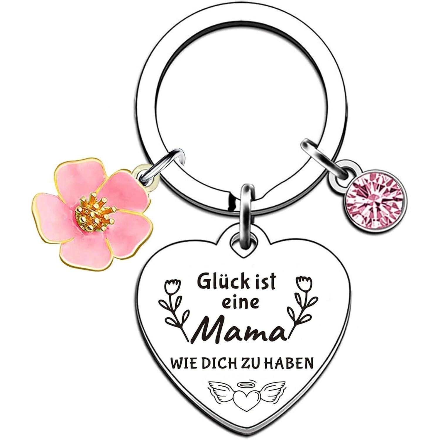 Schlüsselanhänger mit Gravur Schlüsselanhänger Frauen Glück Ist Eine Mama Wie Dich zu Haben