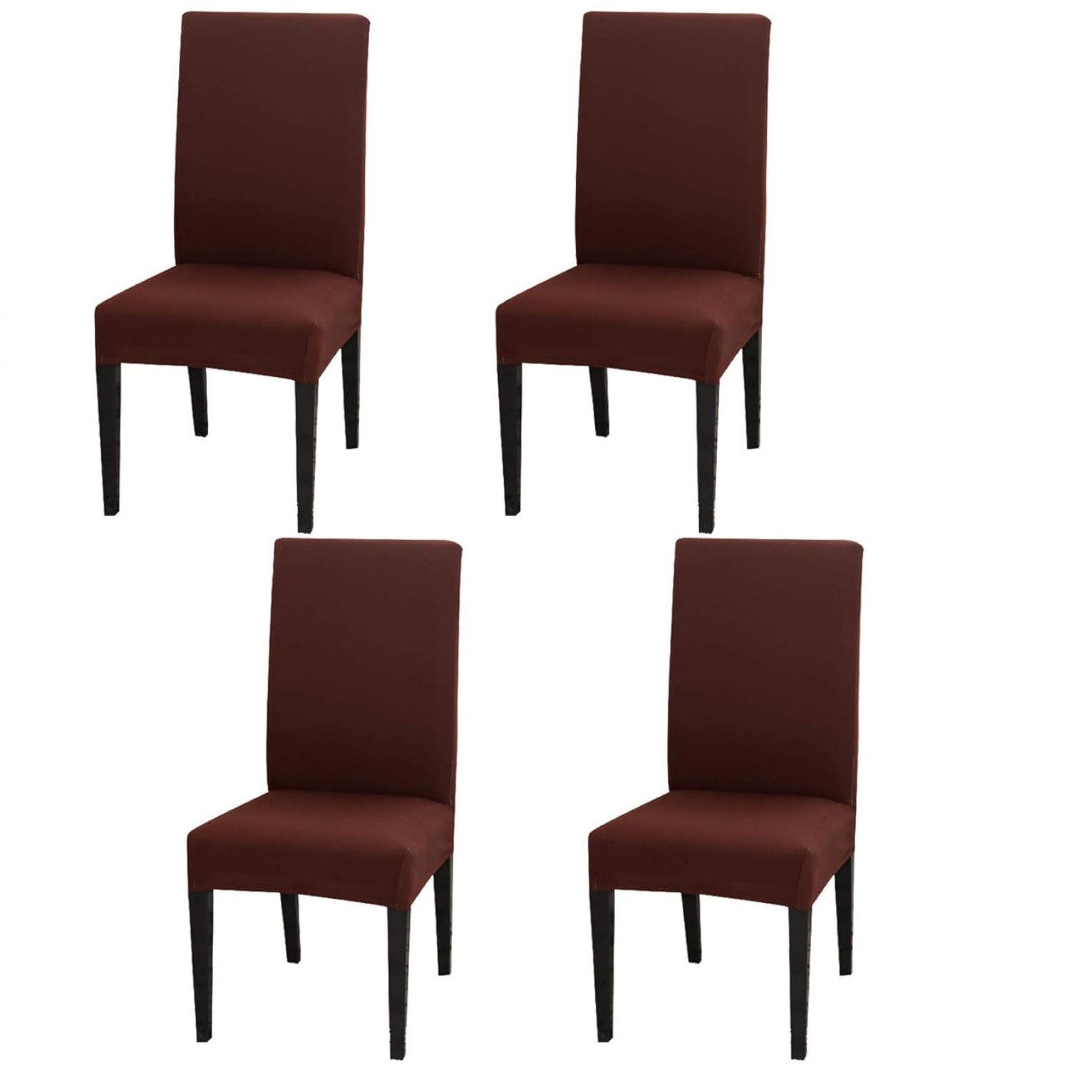 OKWISH Stuhlhusse 4er Set Stuhlbezug Stretch Stuhl Hussen Stuhlüberzüge, Stuhlabdeckung für Restaurant Bankett Hotel Hochzeit Party usw.