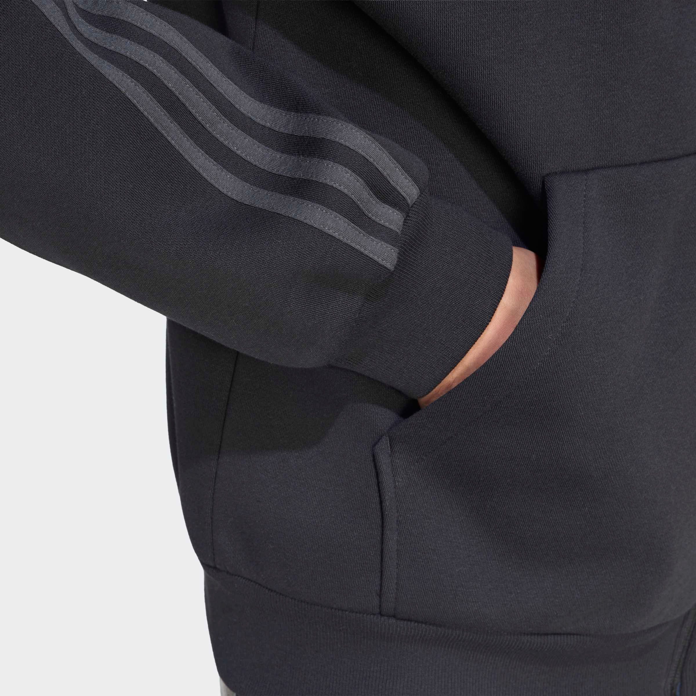 adidas Sportswear Kapuzensweatshirt ESSENTIALS 3-STREIFEN FLEECE