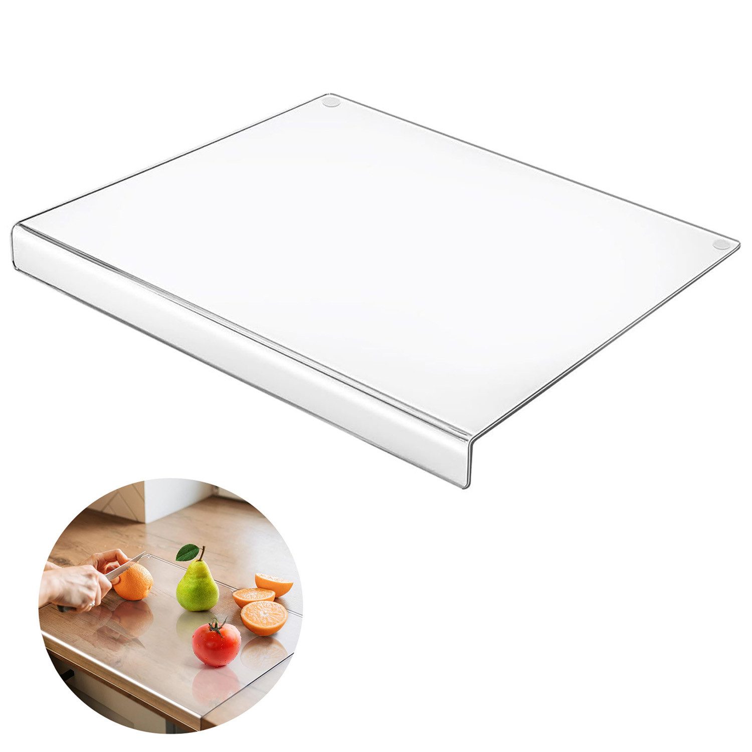 Coonoor Schneidebrett Acryl-Schneidebrett für die Küchentheke Transparent Anti-Rutsch, (1-St)