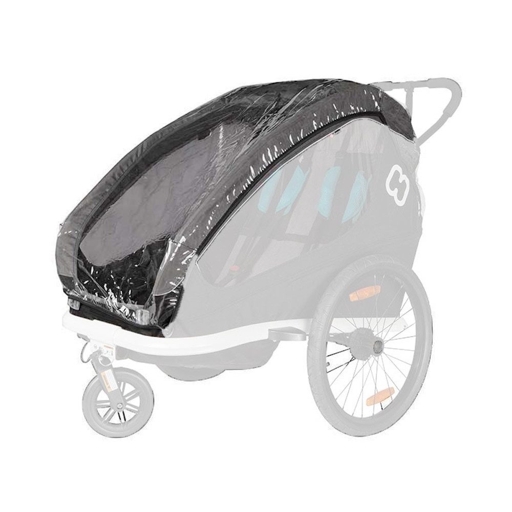 Hamax Fahrradkinderanhänger für Typ Traveller 2 Sitzer (Achtung! Artikel ist nur das Regenverdeck)