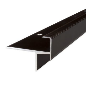 PROVISTON Treppenkantenprofil Aluminium, 33 x 133 x 1000 mm, Silber, Treppenkante, Winkelprofil