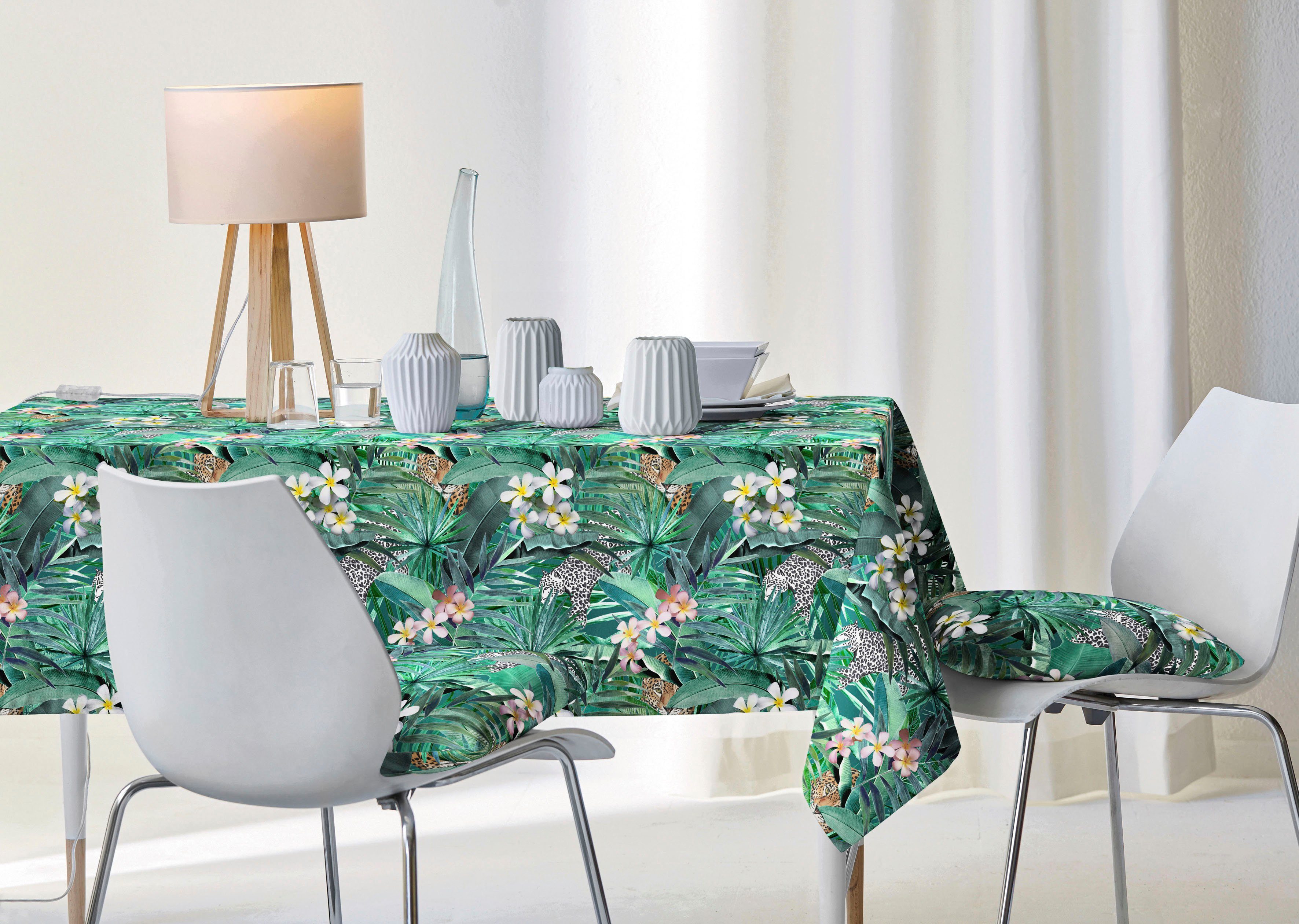 APELT Tischdecke 6852 SUMMERTIME, Sommerdeko, Sommer (1-tlg), mit tropischem Motiv, Digitaldruck