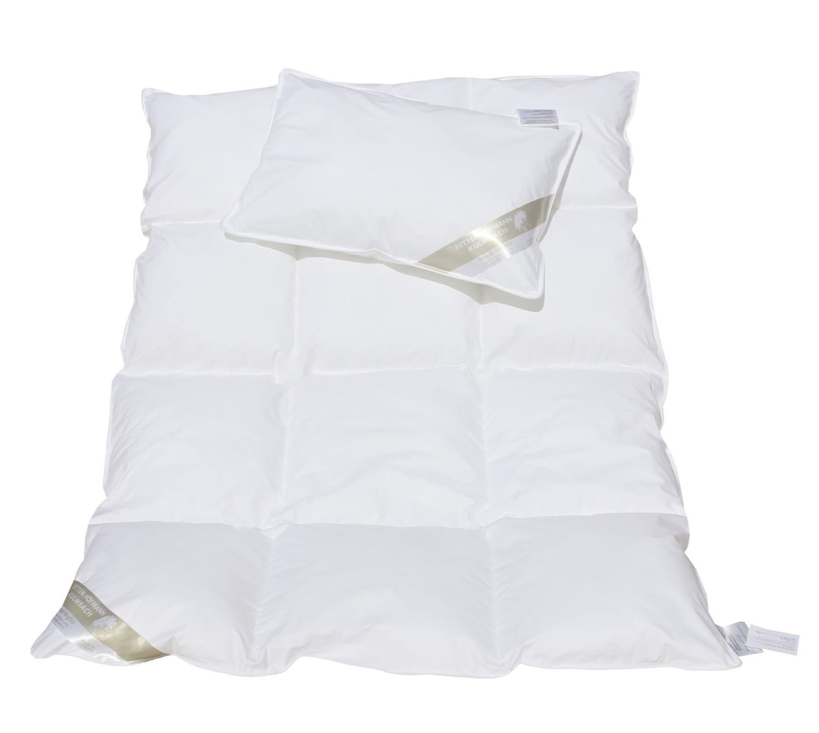Betten Hofmann Kinderbettdecke + Kopfkissen Betten Hofmann Basic Set Kinder Set Steppdecke 100x135 + Kissen 40x60, Füllung: 100% Polyester, Bezug: 100% Baumwolle, für das ganze Jahr