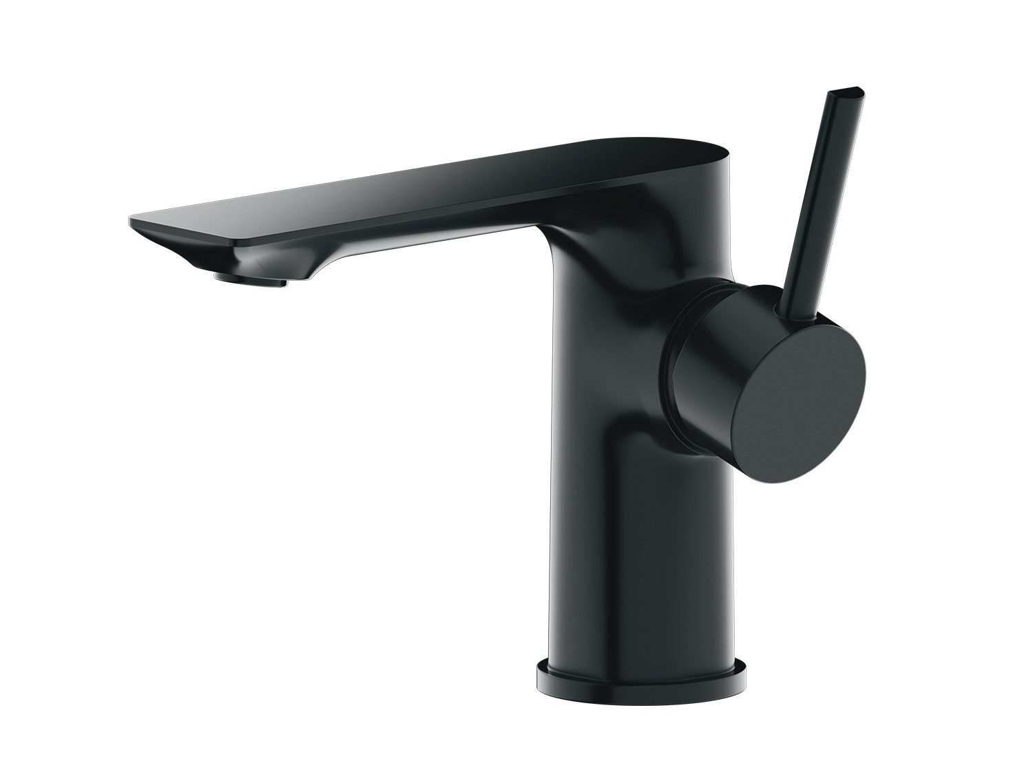 Aqua Bagno Waschtischarmatur Einhebelmischer Mischbatterie Waschtischarmatur matt schwarz (Badarmatur, Waschbeckenarmatur, EHM) Waschbeckenarmatur matt schwarz