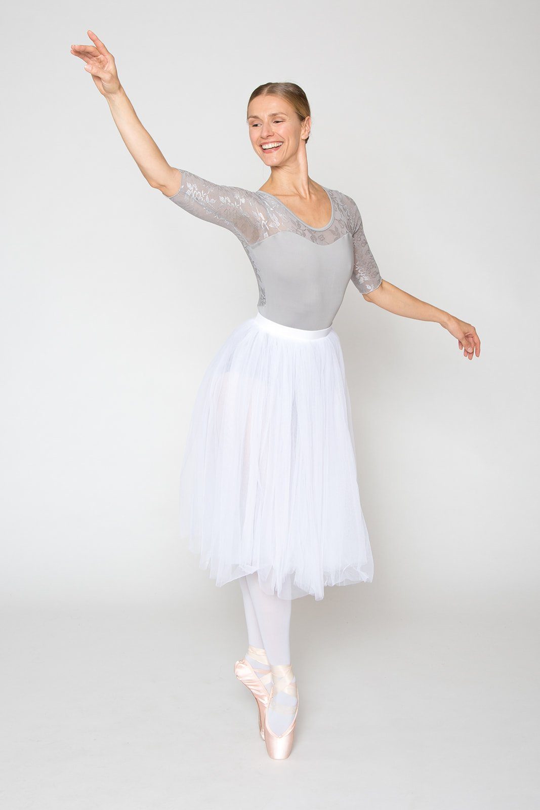 tanzmuster Tüllrock Knielanger Damen Ballett Tüllrock günstig online kaufen