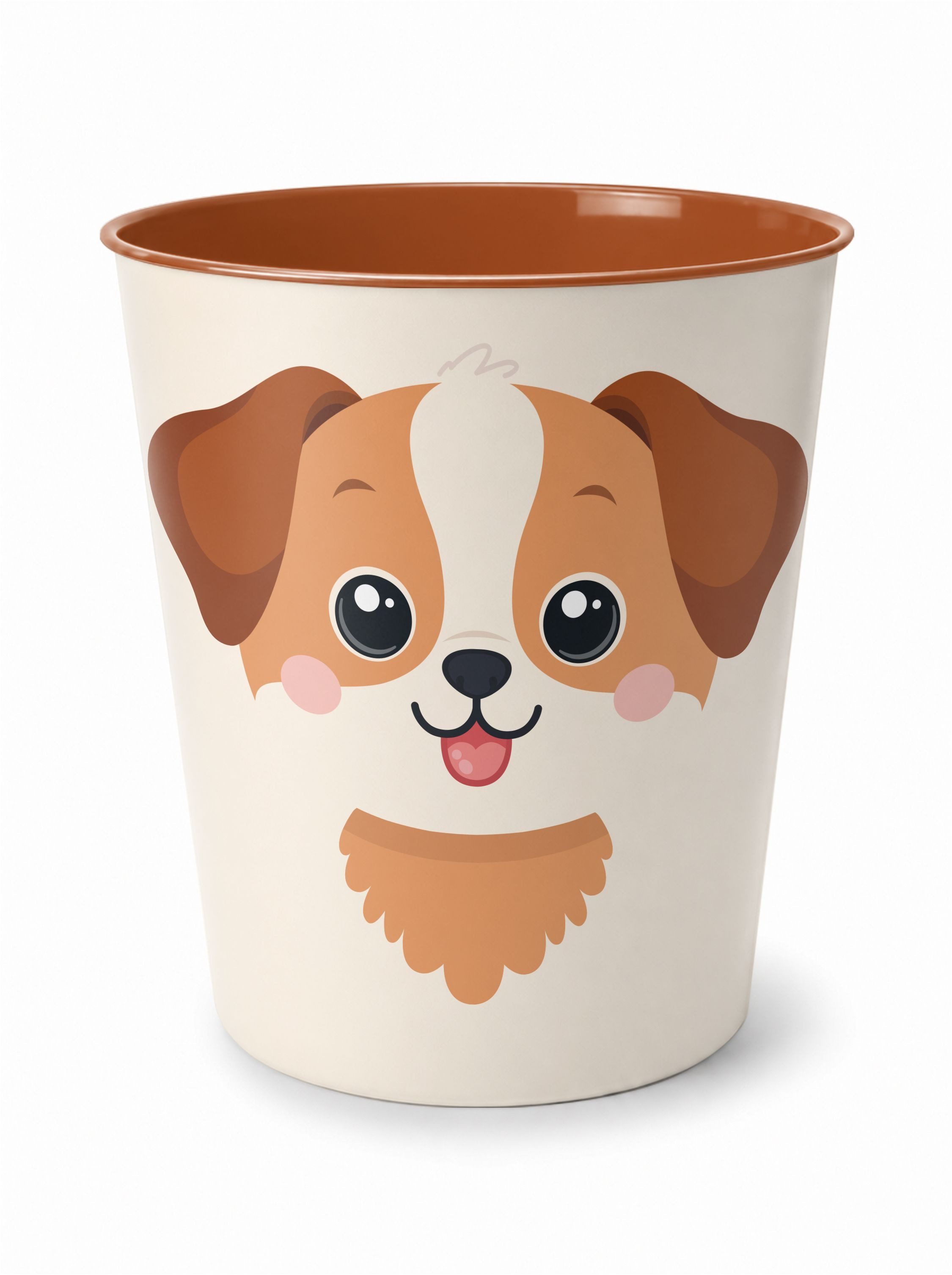 itenga Papierkorb itenga Papierkorb Tiermotiv - HUND - Kawaii Design - ca 11 Liter