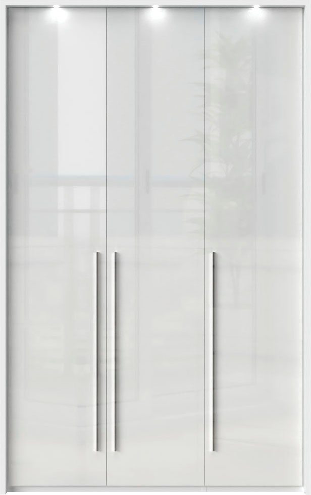 OTTO home Kleiderschrank Piano, inklusive Rahmen und Beleuchtung, soft-close-Funktion (viele Breiten zur Auswahl, 226cm hoch) beige oder weiß, UV lackiert, Hoch – Bild 2 von 5