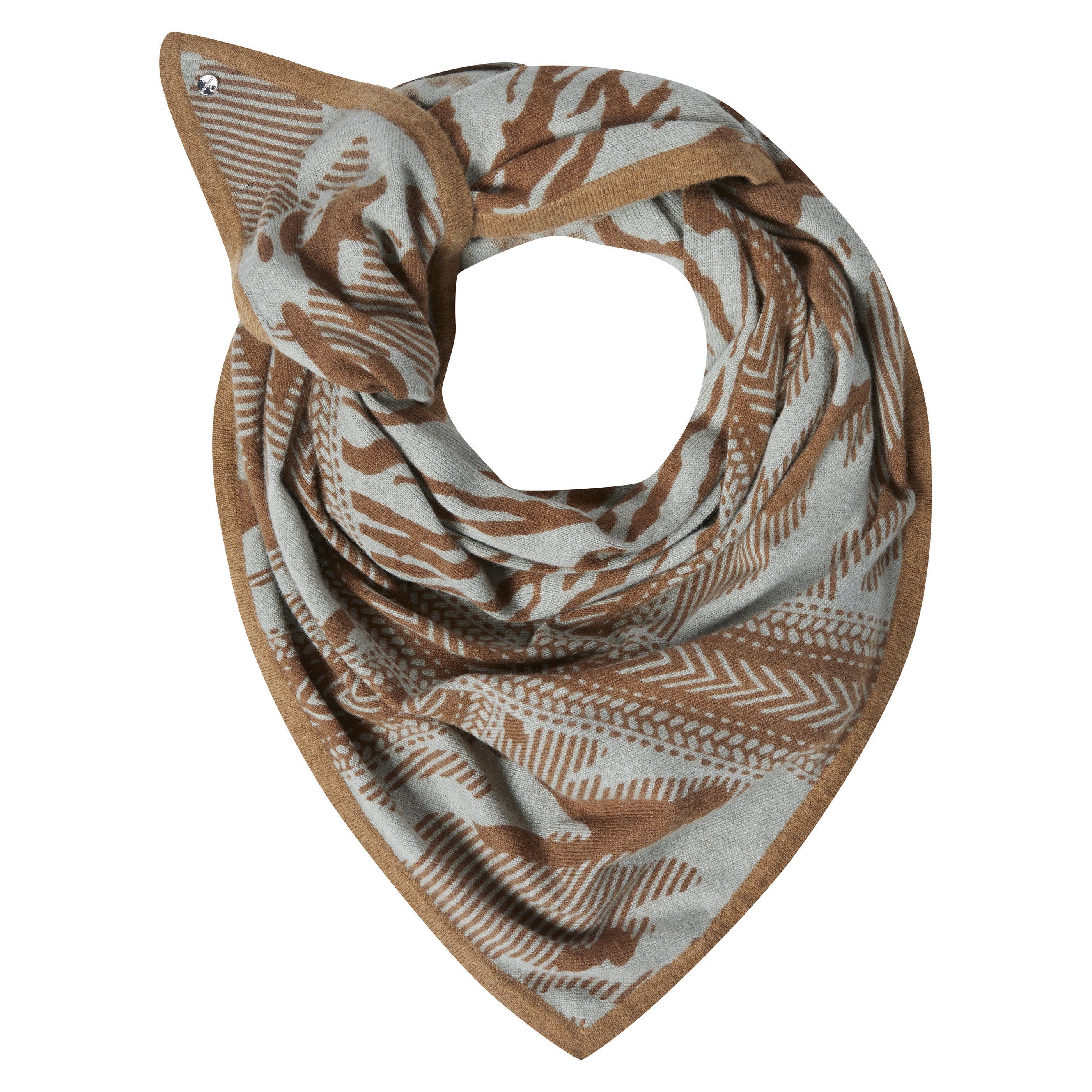 Dreieckstuch Codello Damen Dreieckstuch aus Strick Farbe khaki