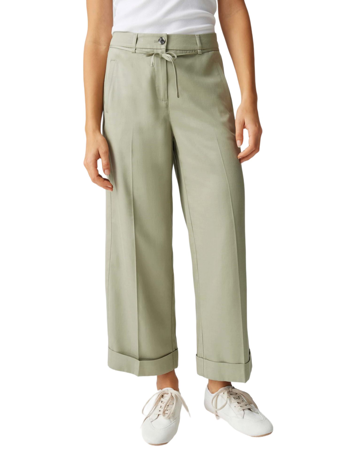 OPUS Stoffhose natur,Casual,Polyester,Unifarben,Relaxed Fit,Mittel