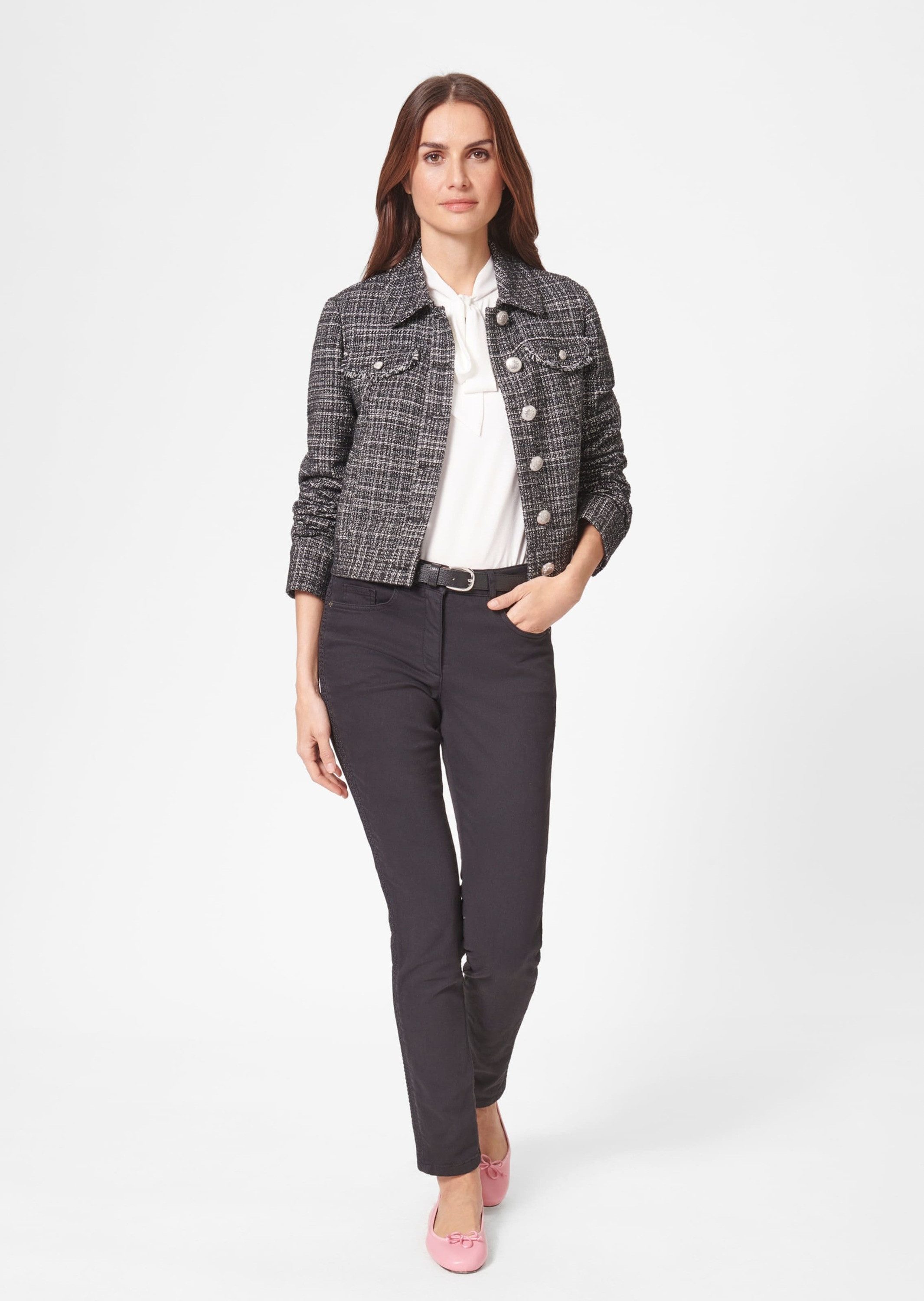 MADELEINE Outdoorjacke Kurze Tweedjacke