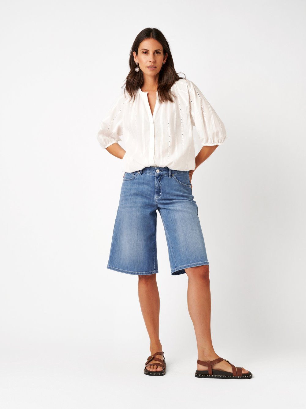 TONI Jeansbermudas aus softem Sommer-Denim