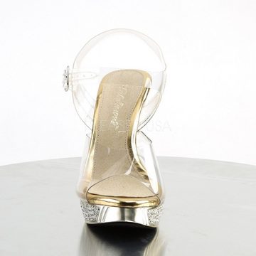 Fabulicious Sandalette ELEGANT-408 - Gold High-Heel-Pumps