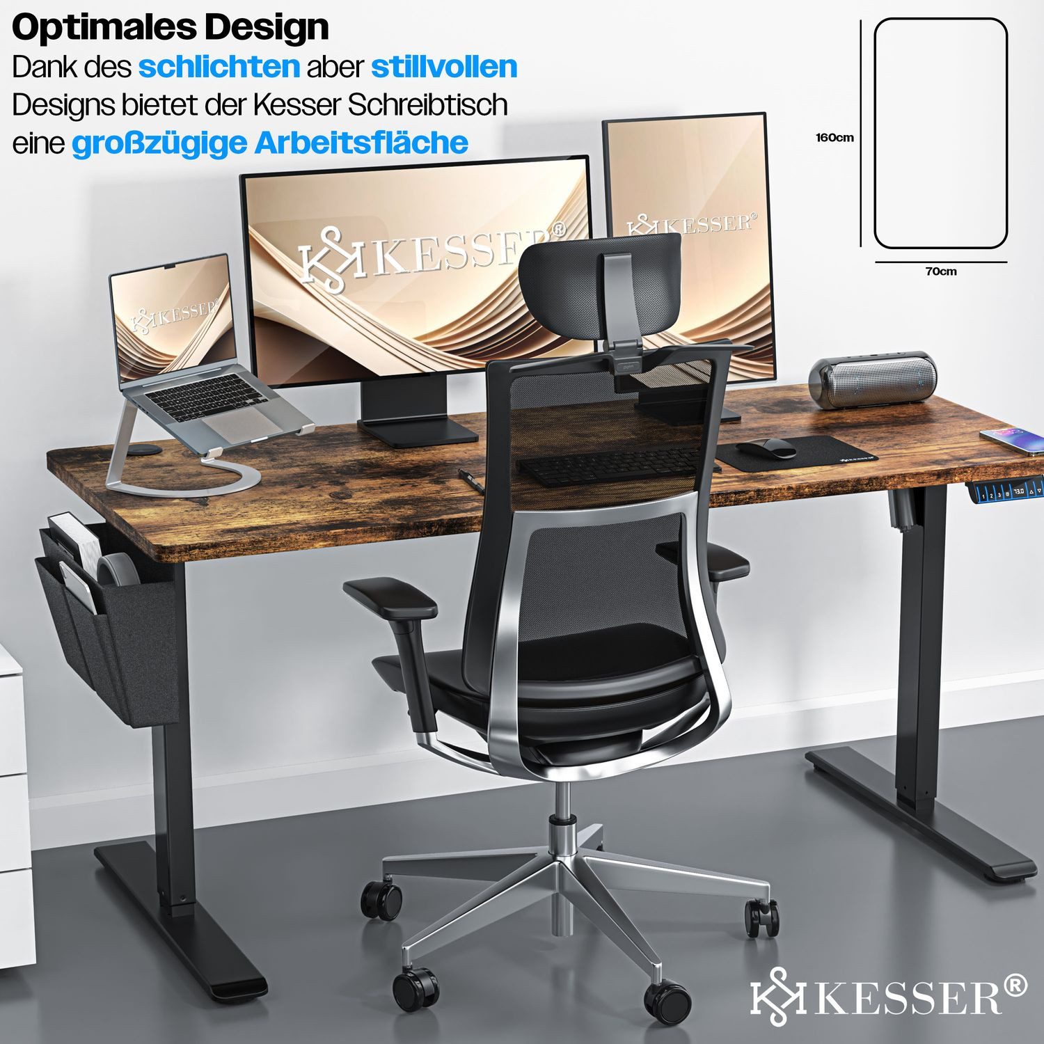 KESSER Schreibtisch, elektrischer & Höhenverstellbarer Computertisch günstig online kaufen