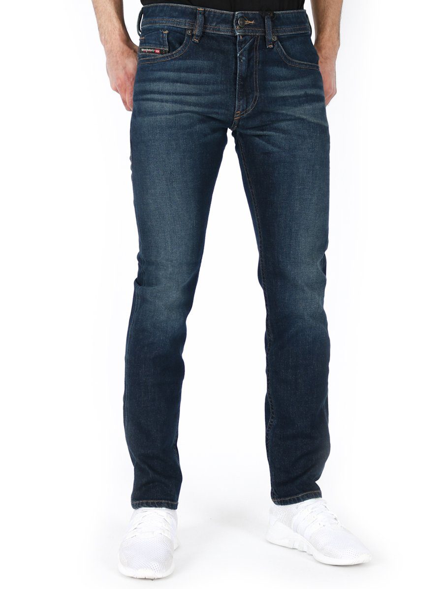 gute Qualität Diesel Slim-fit-Jeans Stretch Hose Dunkel 009HN - Thommer-X Blau