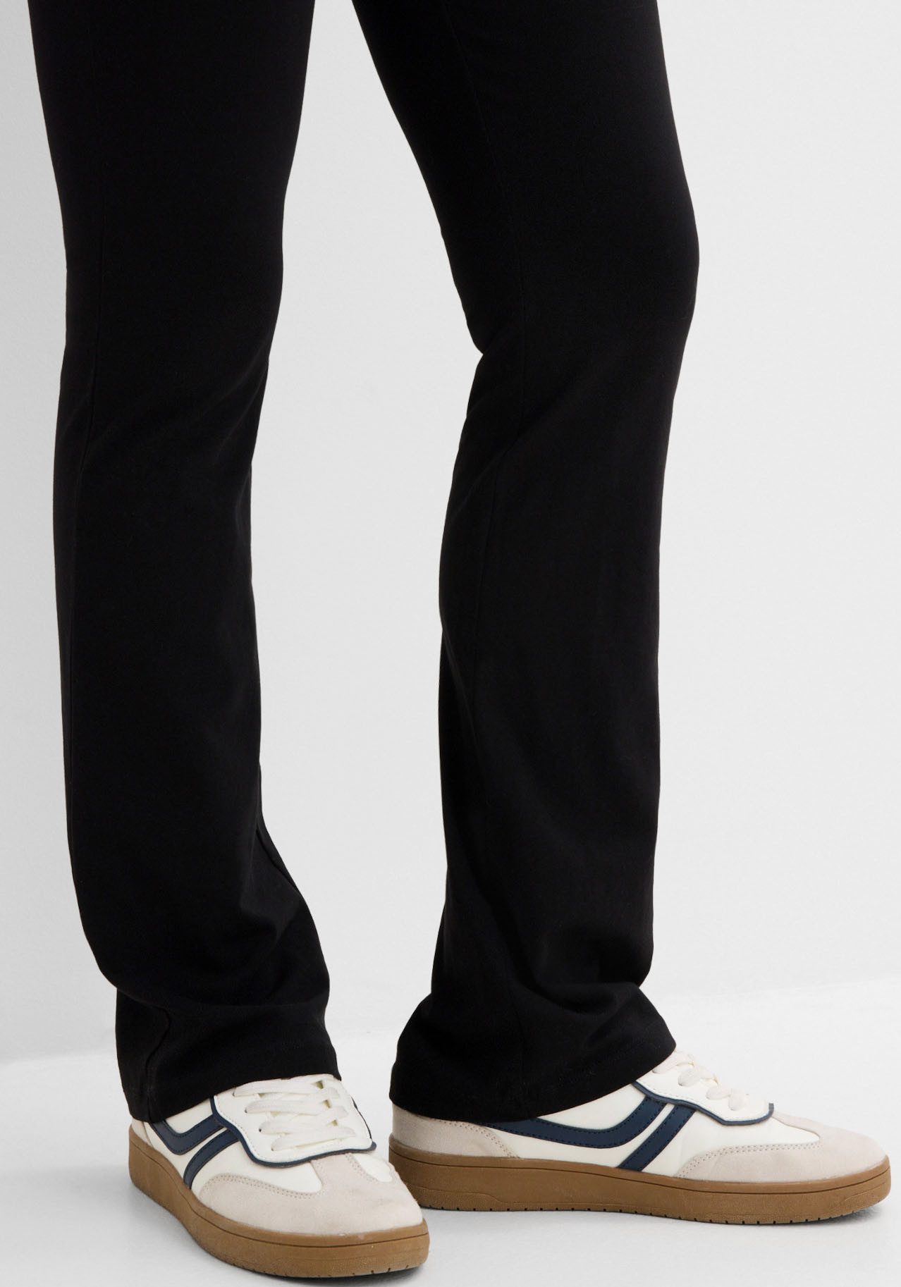 bonprix Leggings aus Baumwolle, mit elastischem Bund, Skinny Fit, unifarben