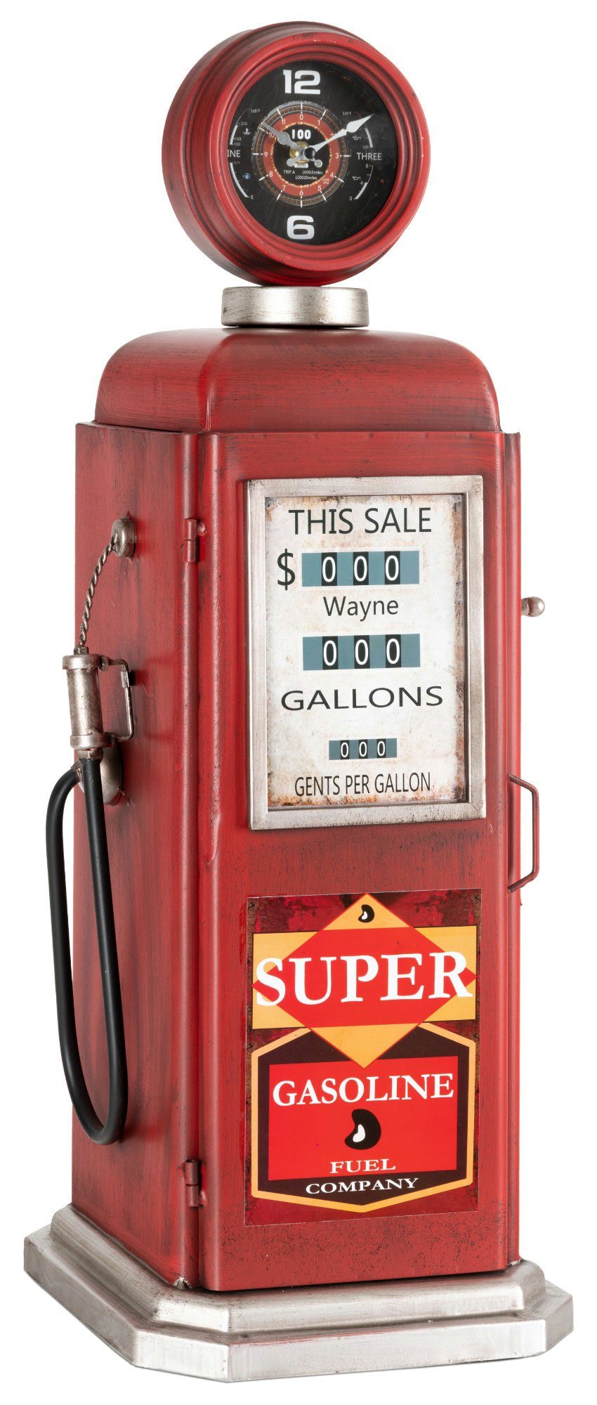 Stagecaptain Standuhr Stagecaptain ZSU-2775 Zapfsäulenuhr mit Regal, Design günstig online kaufen