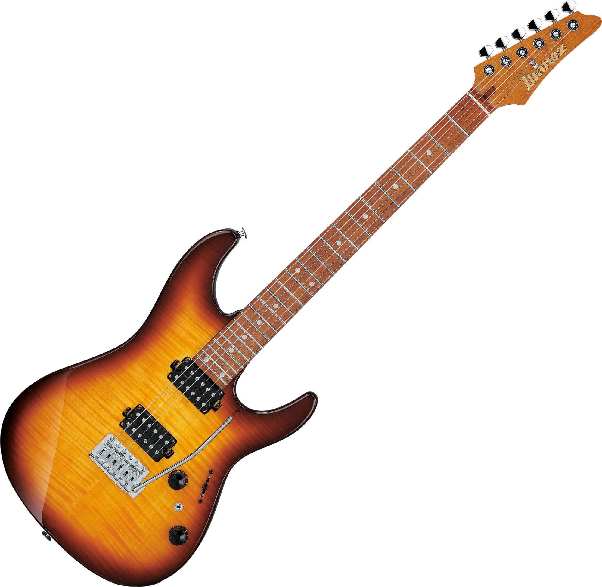 Ibanez E-Gitarre Ibanez AZ24S1F-VLS Standard E-Gitarre Violin Sunburst, ST, E-Gitarre mit dyna-MIX Schaltung
